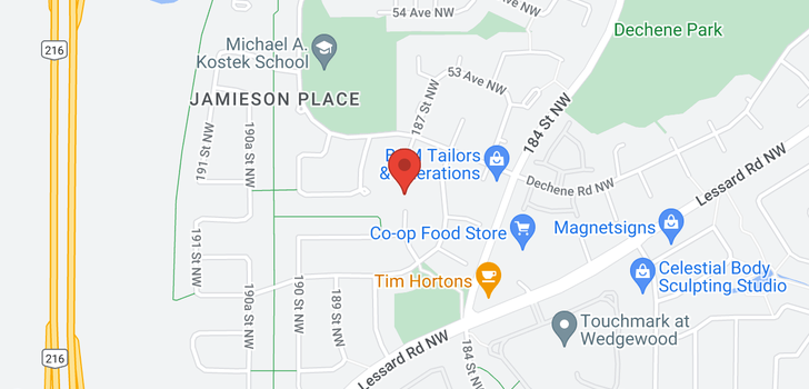 map of 5027 187 ST NW